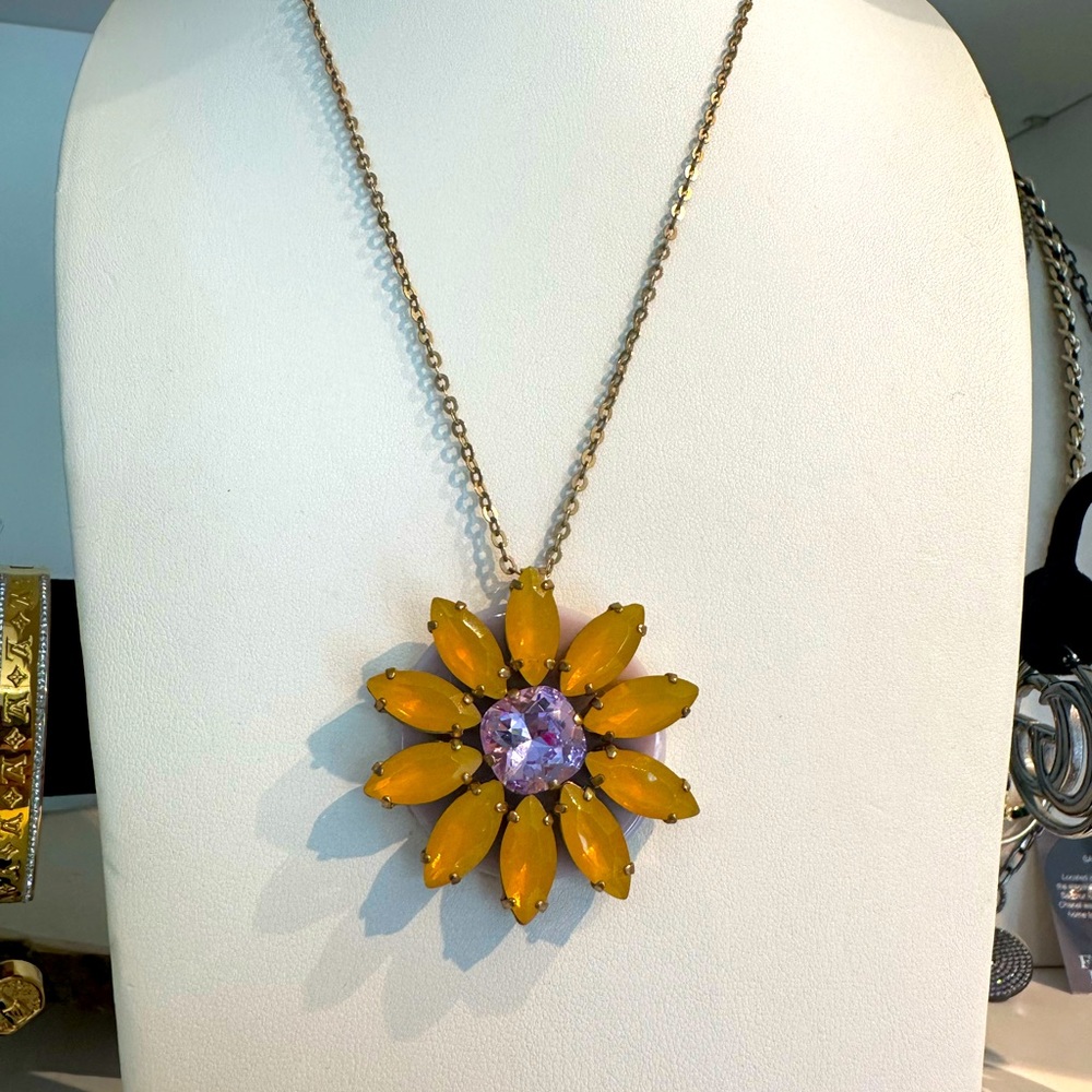 Sunflower necklace